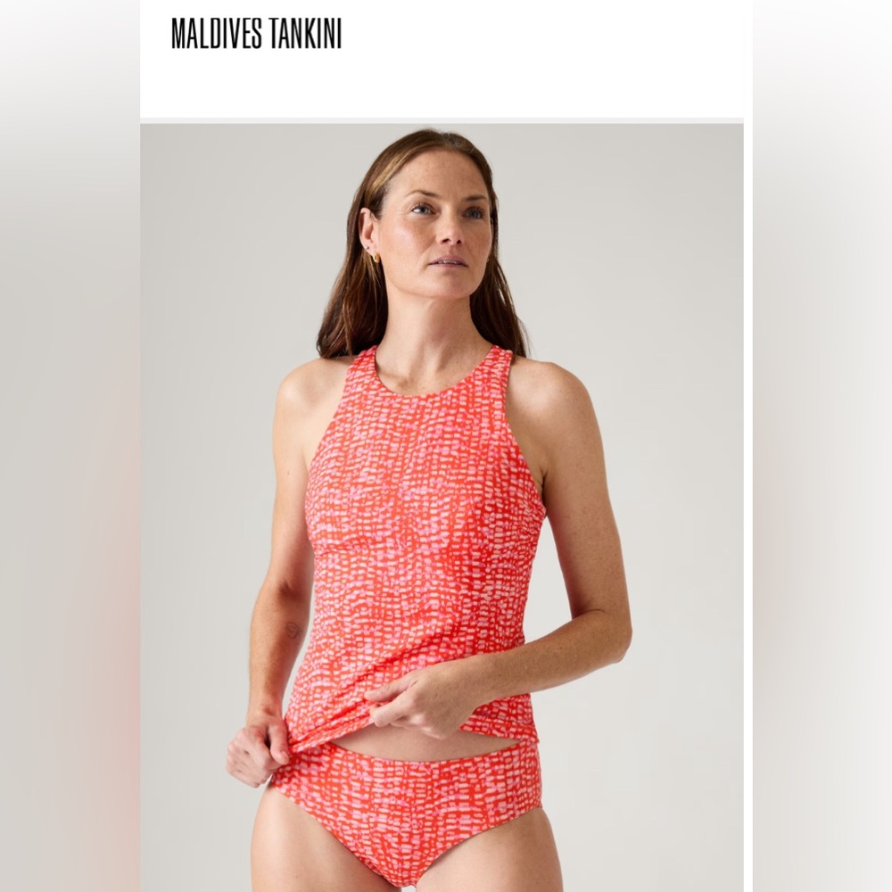 Athleta Maldives Tankini‎ in Hudson Red